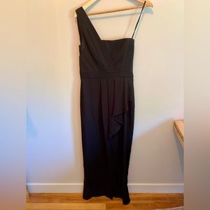 BCBG MaxAzria - Kristine One Shoulder Peplum Gown - SZ 6